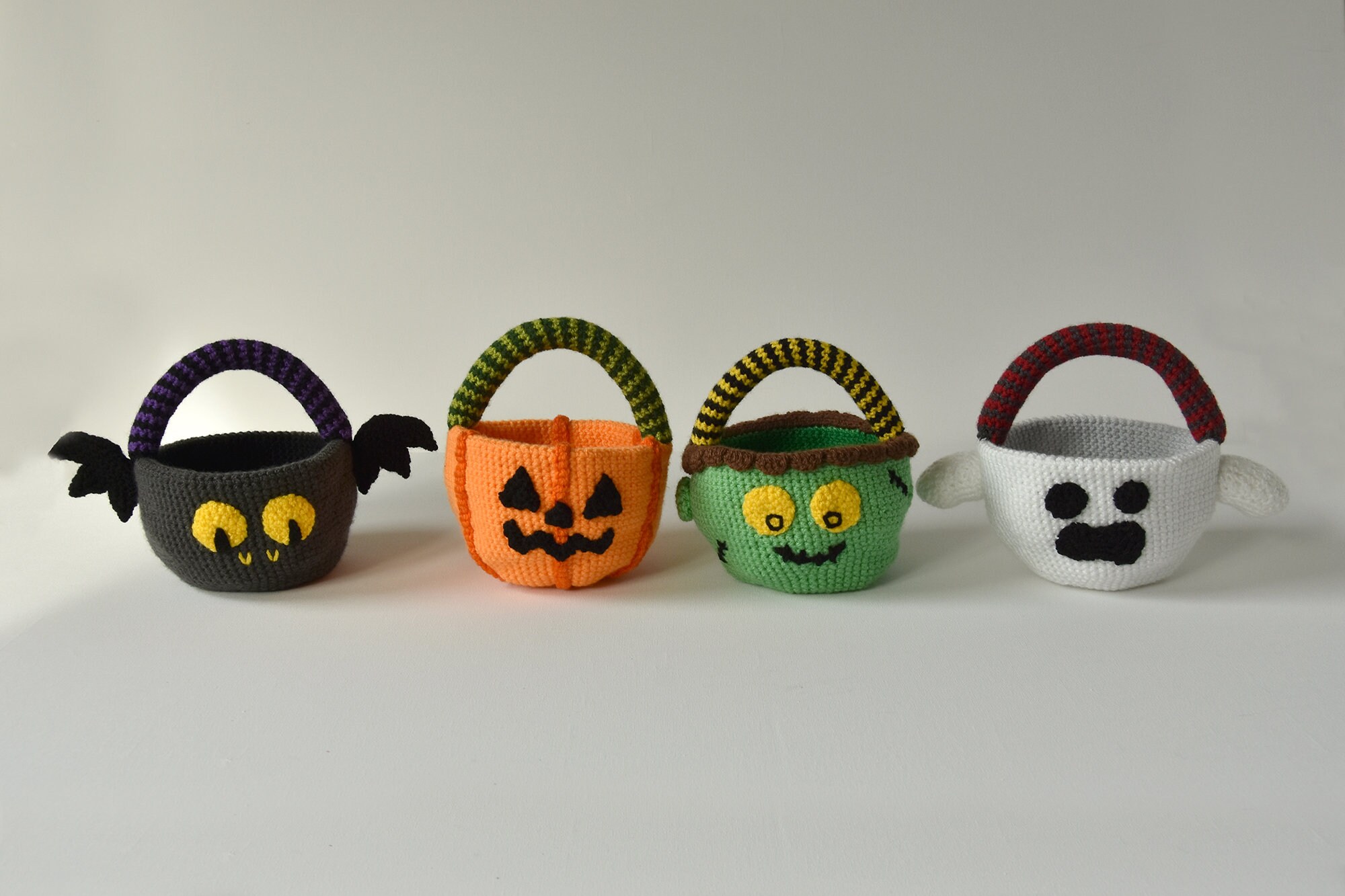Trick or Treat Basket Crochet Pattern, Ghost Crochet Pattern