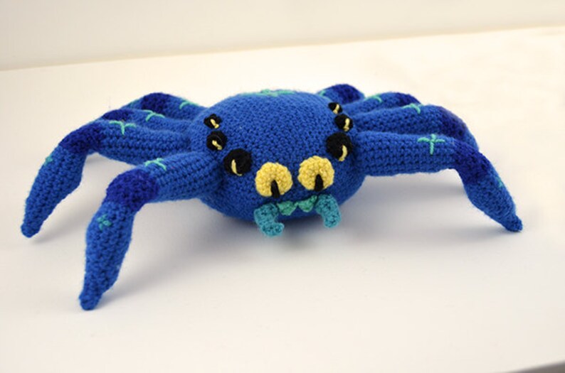 Big Fat Spider Crochet Pattern Large Spider Crochet Pattern Etsy