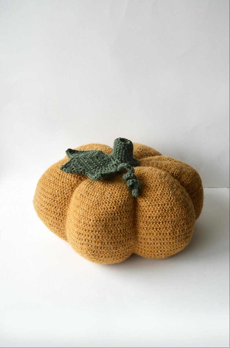 Patrón de calabaza a crochet, Patrón de calabaza a crochet, Patrón de calabaza de Halloween a crochet, Patrón de temporada, Patrón de calabaza de otoño a crochet imagen 2