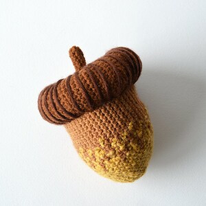 Acorn Crochet Pattern, Crochet Acorn Nut Pattern, Harvest Crochet Pattern, Autumn Crochet Pattern, Oak Nut Crochet Pattern, Crochet Oak Nut image 4