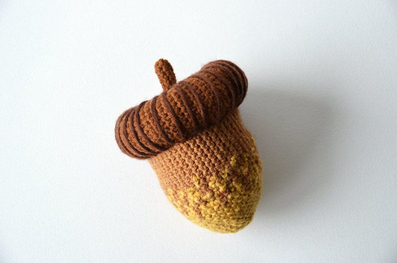 Acorn Crochet Pattern, Crochet Acorn Nut Pattern, Harvest Crochet Pattern, Autumn Crochet Pattern, Oak Nut Crochet Pattern, Crochet Oak Nut image 4
