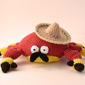 Mexican Crab Crochet Pattern, Crab Amigurumi Pattern, Crochet Crab Pattern, Amigurumi Crab Crochet Pattern, Mexican Crochet Pattern