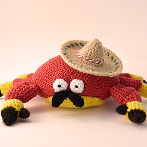 Mexican Crab Crochet Pattern, Crab Amigurumi Pattern, Crochet Crab Pattern, Amigurumi Crab Crochet Pattern, Mexican Crochet Pattern image 1