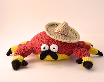 Mexican Crab Crochet Pattern, Crab Amigurumi Pattern, Crochet Crab Pattern, Amigurumi Crab Crochet Pattern, Mexican Crochet Pattern