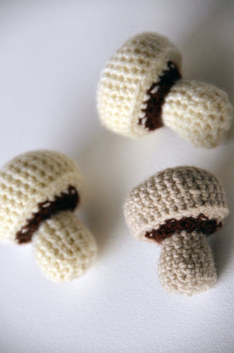 Mushroom Crochet Pattern, Amigurumi Mushroom Pattern, Food Crochet Pattern, Food Amigurumi, Mushroom Amigurumi Crochet Pattern, Toy Food image 2