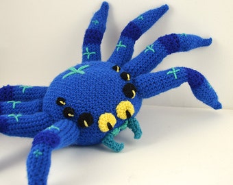 Big Fat Spider Crochet Pattern, Large Spider Crochet Pattern, Spider Amigurumi Pattern, Amigurumi Spider Crochet Pattern, Creepy Crochet