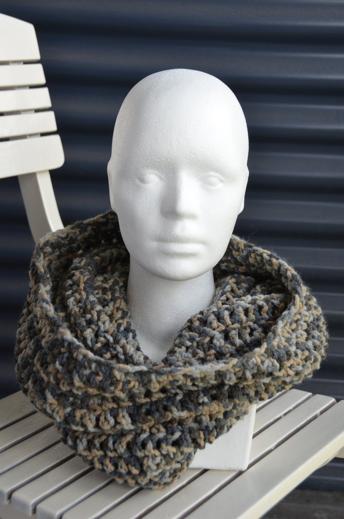 Chunky Hooded Cowl Crochet Pattern - Cowl Scarf Crochet Pattern - DIY ...