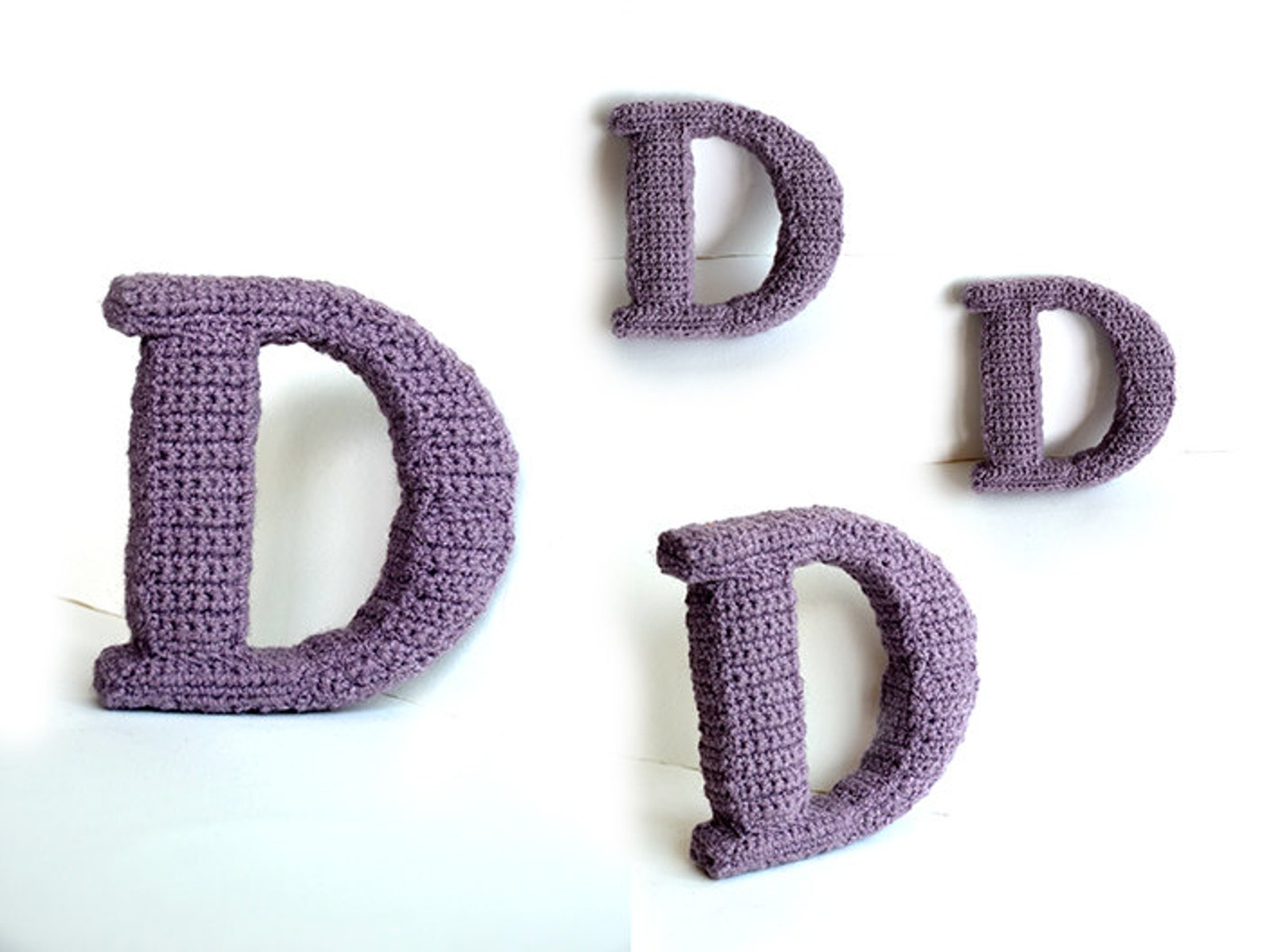 Letter D Crochet Pattern 3D Alphabet Crochet Pattern 3d Etsy