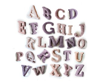 3D Alfabet - Alle 26 Letters - Woorden Decoratie - Lettertype met Schreef - 3D Letters - Alfabet Haken - Letters Haken - HAAKPATROON no.120