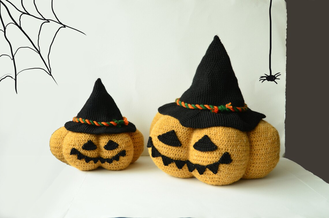 Jack O Lantern Crochet Pattern Halloween Pumpkin Crochet Etsy