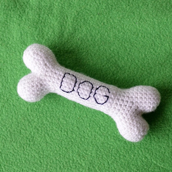 Dog Bone Crochet Pattern, Dog Toy Amigurumi, Bone Amigurumi, Crochet Dog Toy, Crochet Dog Bone, Crochet Pet Toys, Crochet Pet Toy