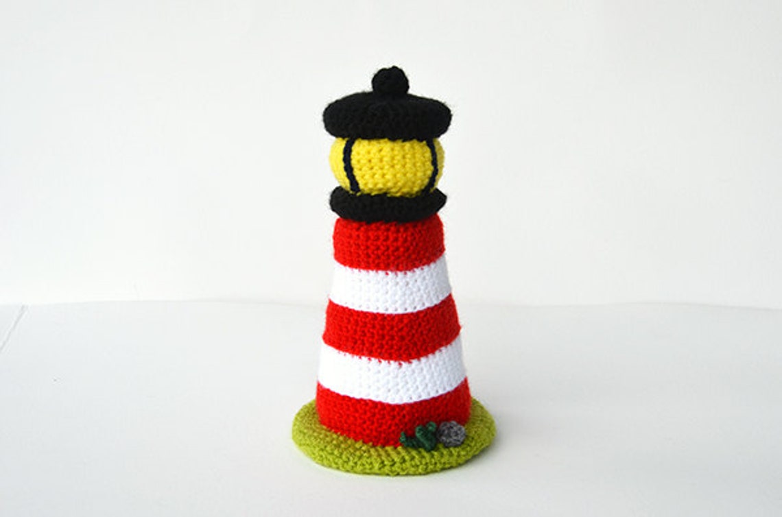 Lighthouse Crochet Pattern Lighthouse Amigurumi Pattern Etsy