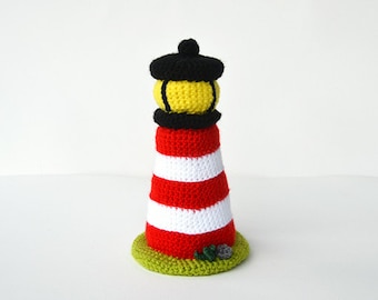 Lighthouse Crochet Pattern, Lighthouse Amigurumi Pattern, Crochet Lighthouse Pattern, Light House Pattern, Nautical Amigurumi Pattern, Ocean