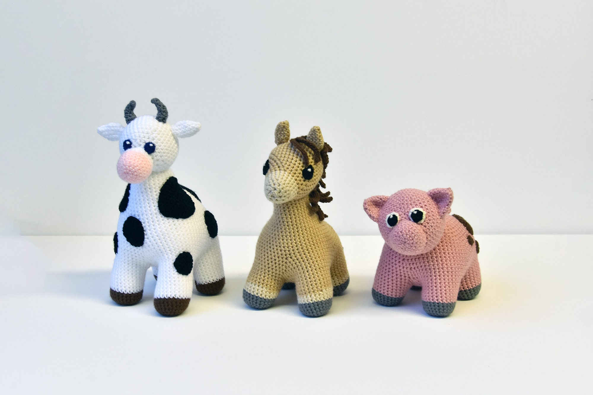 Farm Crochet Pattern Set Farm Animals Crochet Pattern Pig Etsy Canada