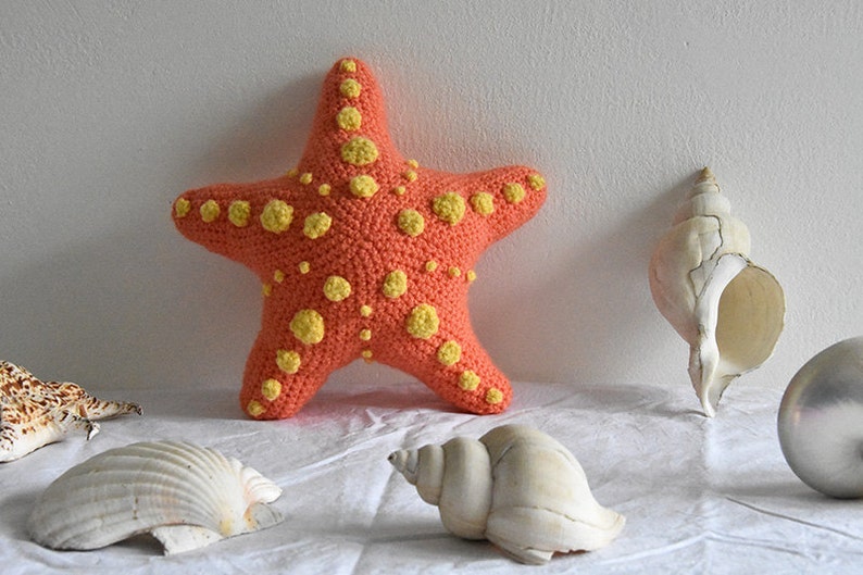 Starfish Crochet Pattern, Starfish Amigurumi Pattern, Sea Star Crochet Pattern, Sea Star Amigurumi Pattern, Tropical Fish Amigurumi Pattern image 1