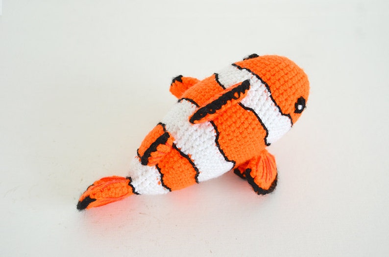 Clownfish Crochet Pattern, Clownfish Amigurumi, Tropical Fish Crochet Pattern, Tropical Fish Amigurumi Pattern, Clown Fish Crochet Pattern image 3