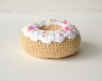 Donut Crochet Pattern, Dough Nut Crochet Pattern, Amigurumi Donut, Amigurumi Doughnut, Food Crochet Pattern, Kawaii Crochet Pattern Toy Food
