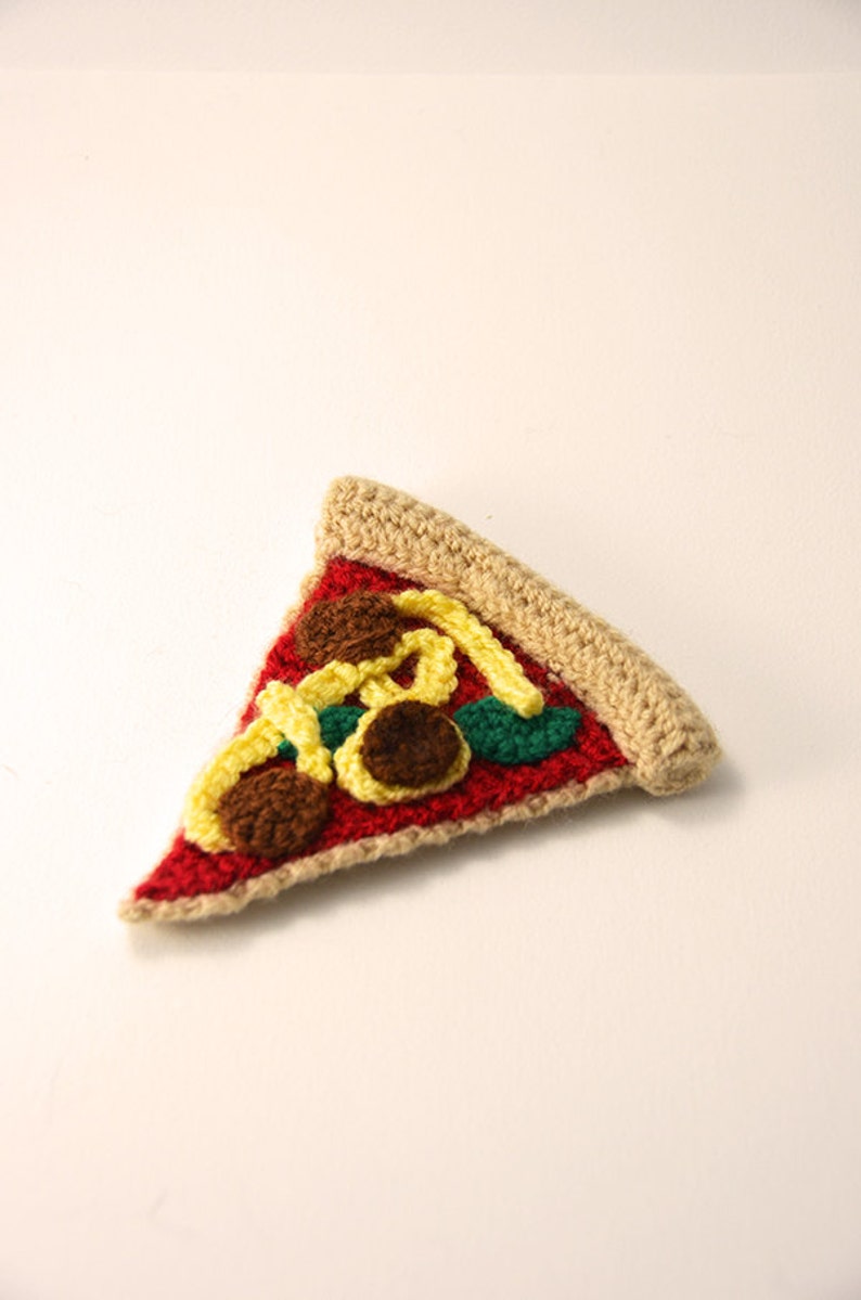 Pizza Crochet Pattern, Pizza Amigurumi Pattern, Amigurumi Pizza Crochet Pattern, Pizza Slice Crochet Pattern, Fast Food Crochet Pattern image 3