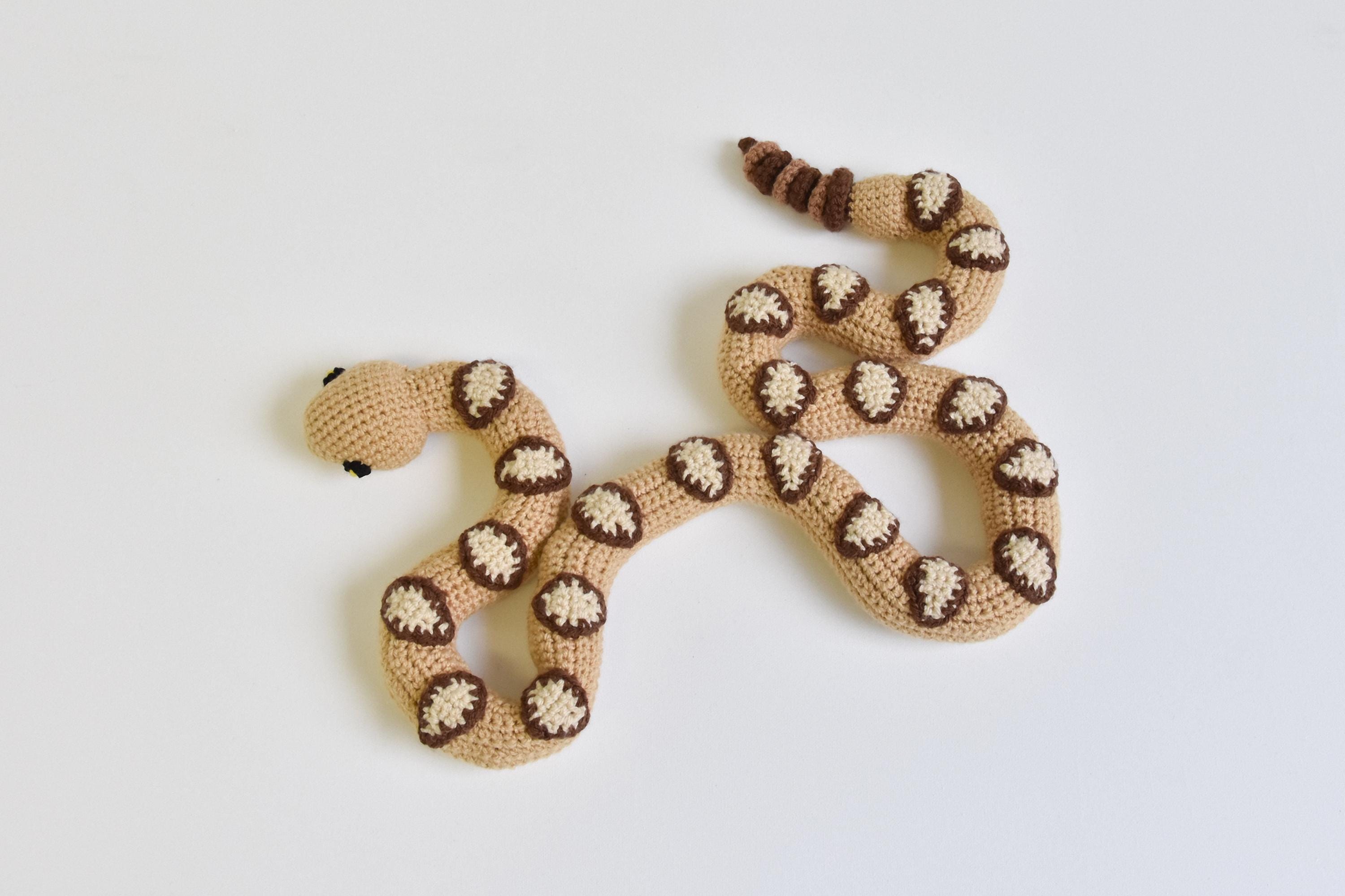 36 Snake Crochet Patterns to Stitch: Amigurumi, Plush, No-Sew, and Giftable Designs 27 Snake Crochet Pattern Rattlesnake Crochet