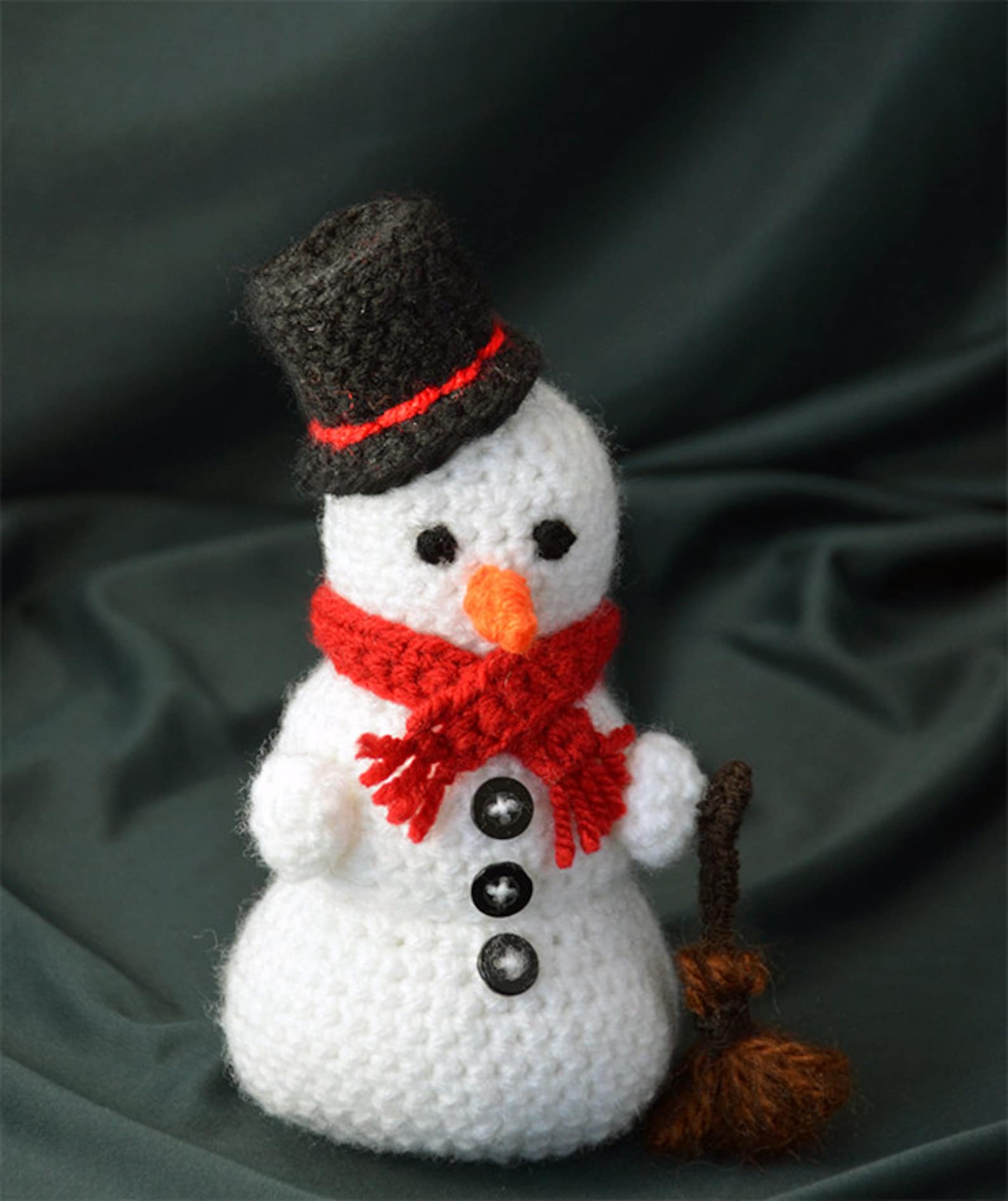 Frosty the Snowman Crochet Pattern Amigurumi Snowman Pattern Etsy