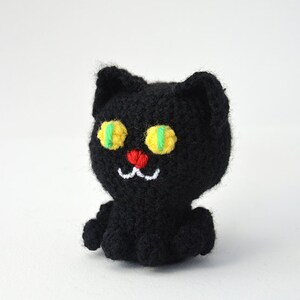 Black Cat Crochet Pattern, Black Cat Amigurumi, Amigurumi Cat, Halloween Cat Crochet Pattern, Halloween Amigurumi, Halloween Crochet Pattern