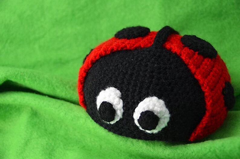Marienkäfer Häkelanleitung, Amigurumi Marienkäfer Anleitung, Marienkäfer Amigurumi Anleitung, Insekten Häkelanleitung, Amigurumi Insekt Anleitung Bild 4