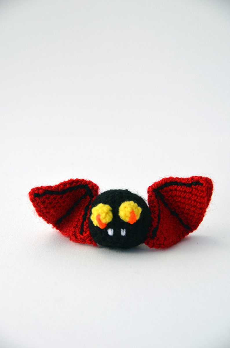 Vlad the Bat Crochet Pattern, Vampire Bat Crochet Pattern, Halloween Crochet Pattern, Amigurumi Bat Pattern, Halloween Amigurumi Crochet image 5