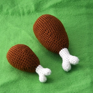 Chicken Wings & Turkey Roast Crochet Pattern, Amigurumi Food (Digital Download)