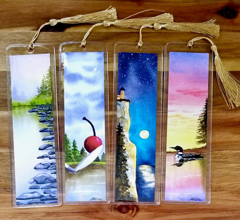 Minnesota Art Print Bookmarks: Watercolor MN Landmarks, Reader Gift - Etsy