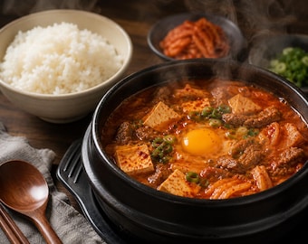 Kimchi Jjigae Recipe PDF | Authentic Korean Kimchi Stew with Beef & Tofu