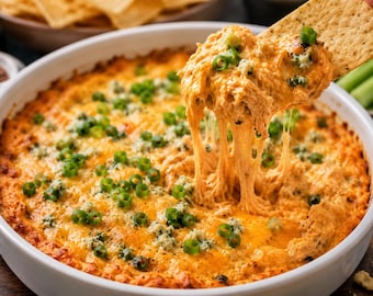 Buffalo Chicken Dip Recipe PDF | Cheesy Game Day Party Appetizer