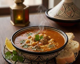 High Protein HariraTraditional and Energizing Moroccan Soup