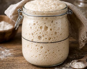 Guía tradicional para preparar masa madre (PDF) – Receta paso a paso para principiantes con levadura natural.