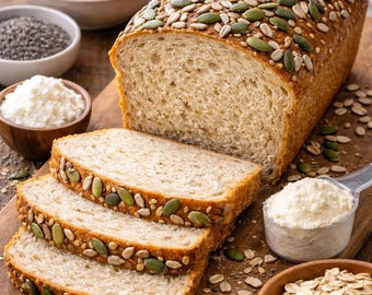 Extra Protein Cloud Sandwich Bread – Soft, Fluffy & High-Protein Homemade Loaf