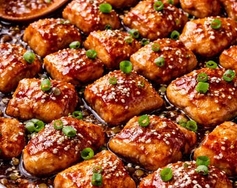 Honey Garlic Chicken Recipe – Easy Sticky Chicken – Quick Comfort Food (PDF Download)