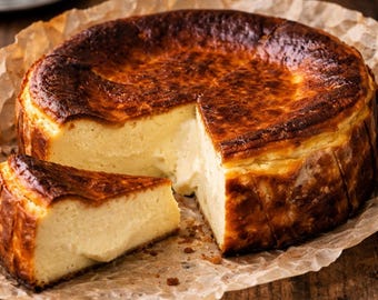 Burnt Basque Cheesecake – Ultra Creamy San Sebastián Style (Easy Recipe PDF)