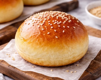 Recept voor superzachte aardappelburgerbroodjes (PDF) – Luchtige en glanzende, zelfgemaakte broodjes in brioche-stijl