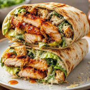 Hot Honey Chicken Caesar Wrap Recipe PDF | Crispy Chicken & Creamy Caesar Wrap