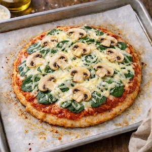 High-Protein Chicken Base Pizza Recipe (PDF) – Low-Carb, Easy Homemade