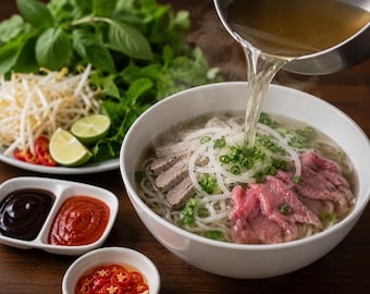 ベトナム風牛肉麺のレシピ（PDF）｜本格的な自家製フォーボー