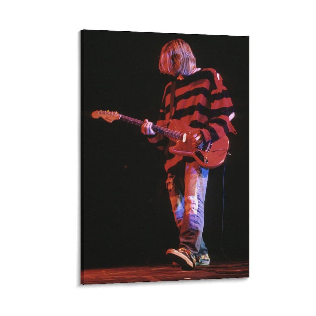 Kurt Cobain Live Stage Vintage Photo Art Print Wall Art Picture ...