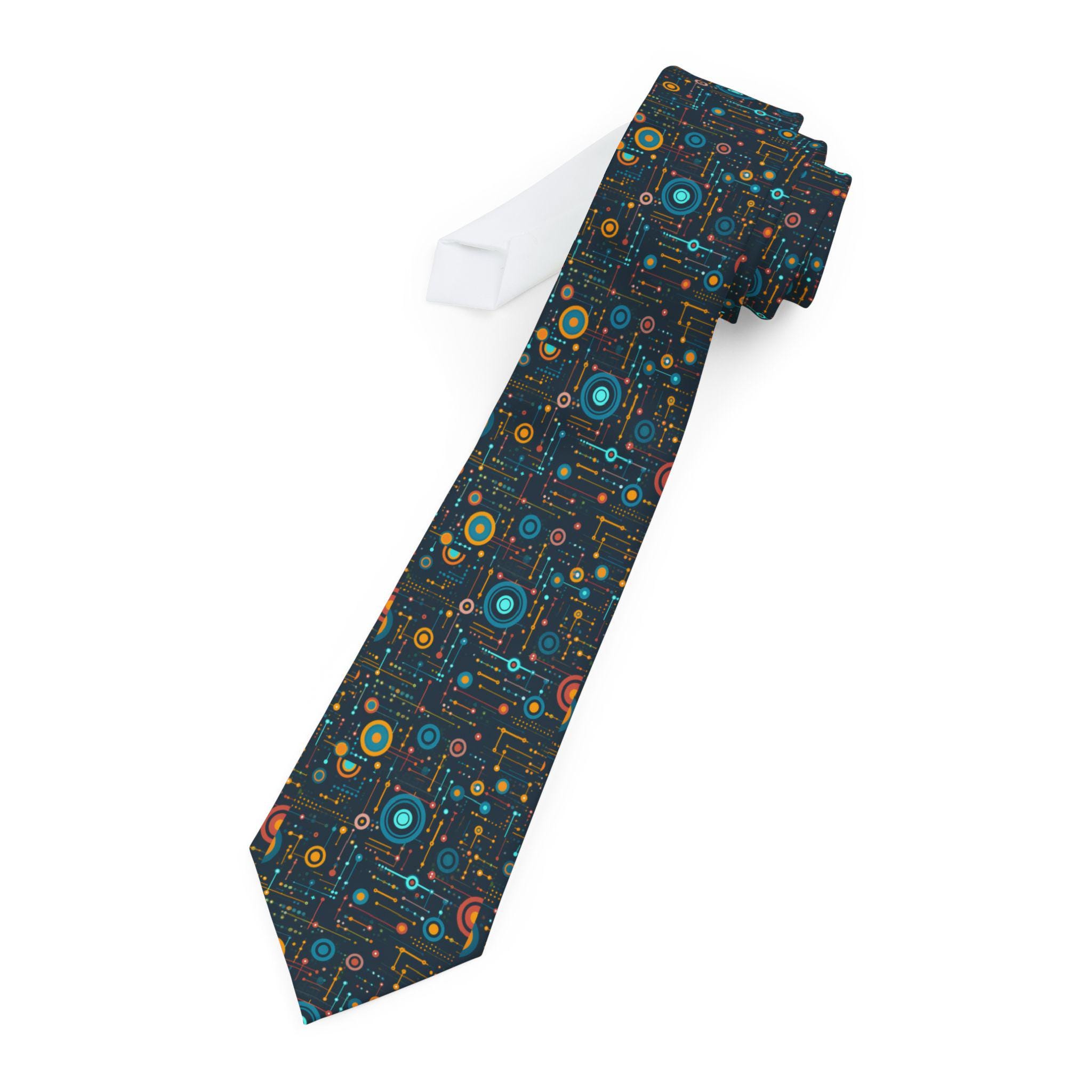 Circuit Board Geek Necktie | Tech Pattern Tie, Electronics Design - Etsy
