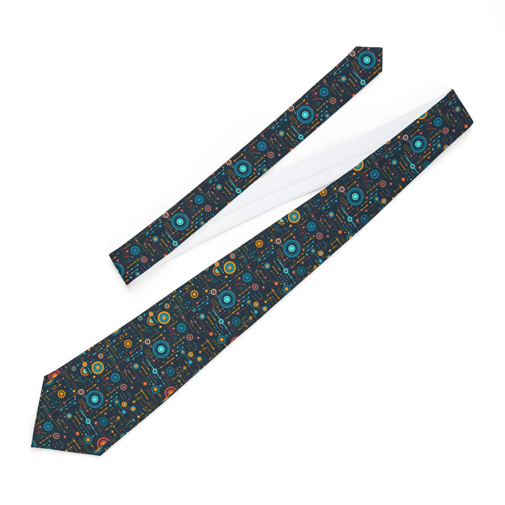 Circuit Board Geek Necktie | Tech Pattern Tie, Electronics Design - Etsy