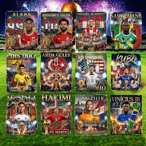 25+ World Cup Teams Football Soccer Png Bundle - DTF & DTG PNG Files | A2 A3 A4 T-Shirt Graphics Streetwear Halftone Digital Download