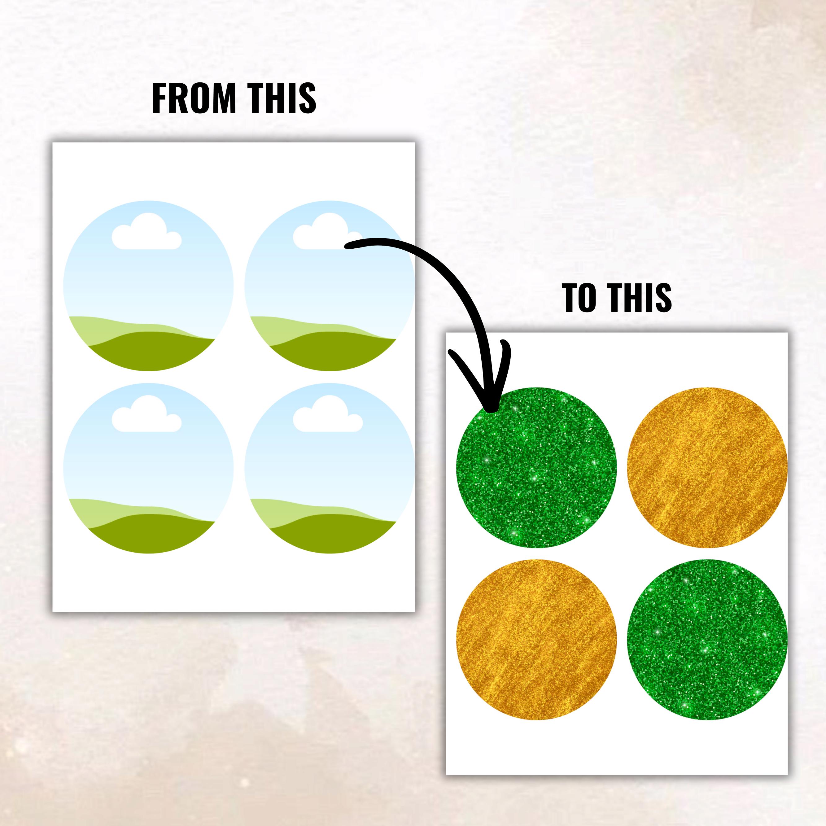Button Pin Template Bundle Editable Canva Frame Sublimation 2 3.5 1.75 ...