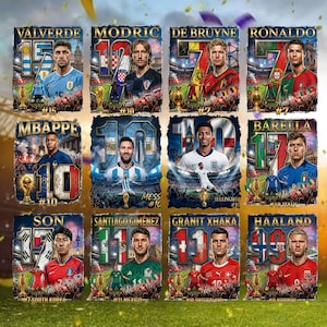 25+ World Cup Teams Football Soccer Png Bundle - DTF & DTG PNG Files | A2 A3 A4 T-Shirt Graphics Streetwear Halftone Digital Download