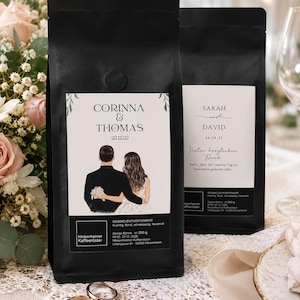 Personalized wedding coffee | Wedding favor | Coffee with names & date | Wedding Favor Coffee | Unique gift | Handmade
