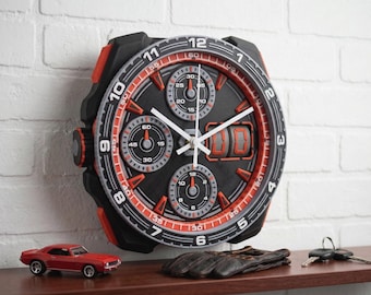 Wall clock | Car decor | Sim racing | Car guy garage mechanic gifts