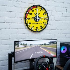 Tachometer Wanduhr - Auto Kerl Geschenk für Man Höhle & Garage - RPM Automobilkunst für Mechaniker, Vater, Freund, Rennfan Dekor