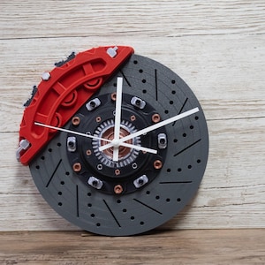 Orologio a disco freno / Orologio da parete da corsa / Decorazione per garage / Arte JDM per garage / Arte automobilistica da parete / Decorazione per auto da corsa / Regali per appassionati di auto immagine 17